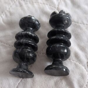 Black Marble Chess Pieces